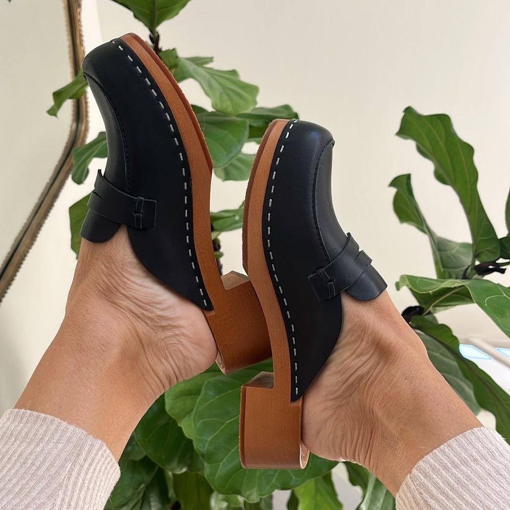 Anthropologie New Loafer Swedish Hasbeens slip in clog LOVE IT❤️ - Picture 10 of 13